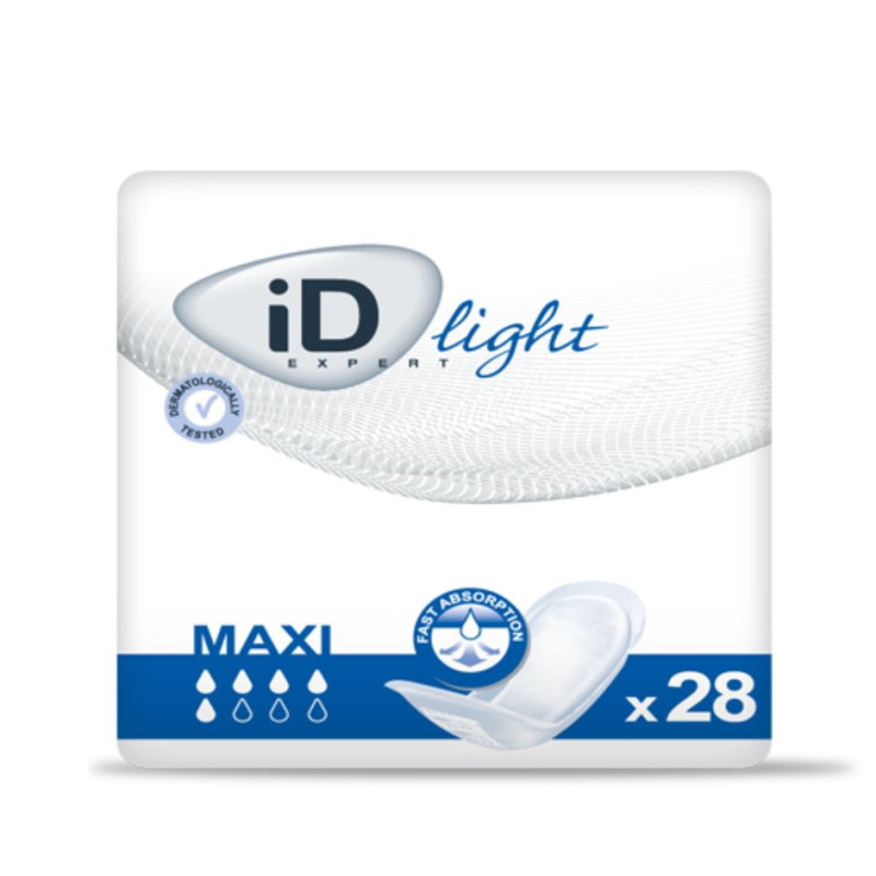Pieluchy anatomiczne iD Expert Light Maxi 28szt.