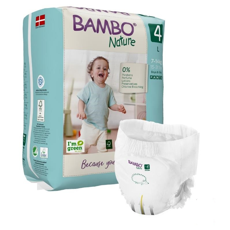 Pieluchomajtki dla dzieci Bambo Nature 4, 7-14 kg,  A'20