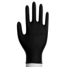 Rękawice nitrylowe bezpudrowe, czarne  L  A'100